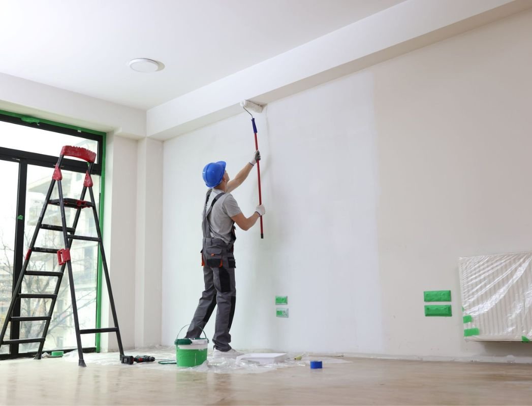 JB Painting team member painting